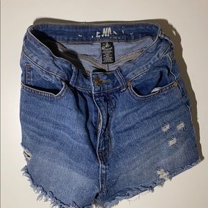 Denim shorts
